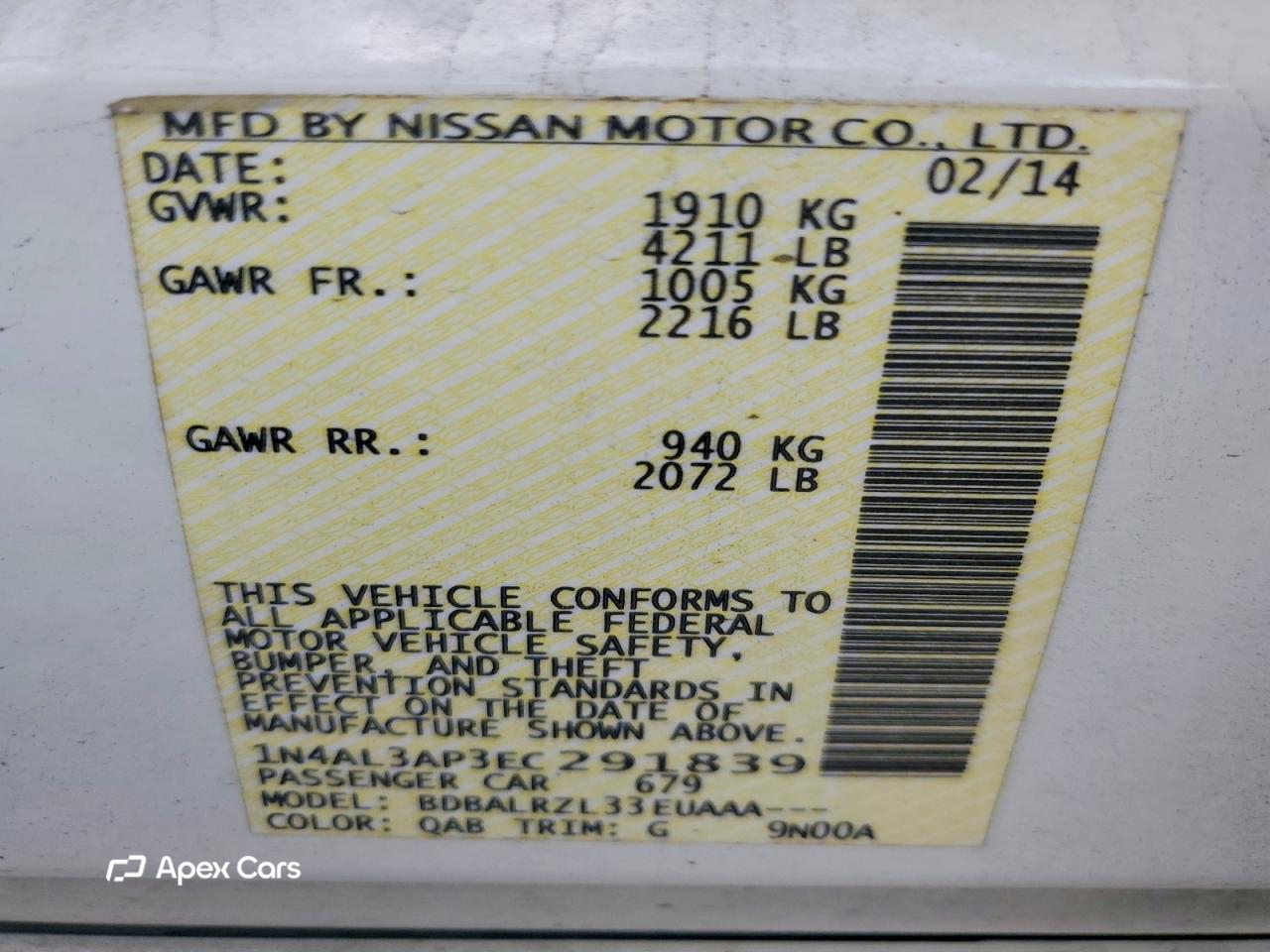 Nissan Altima 2014