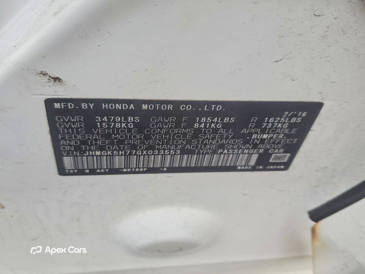 Honda Fit 2016