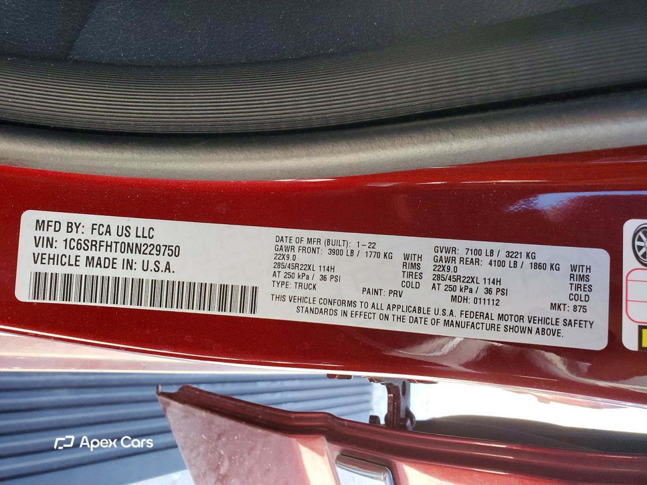 RAM 1500 2022