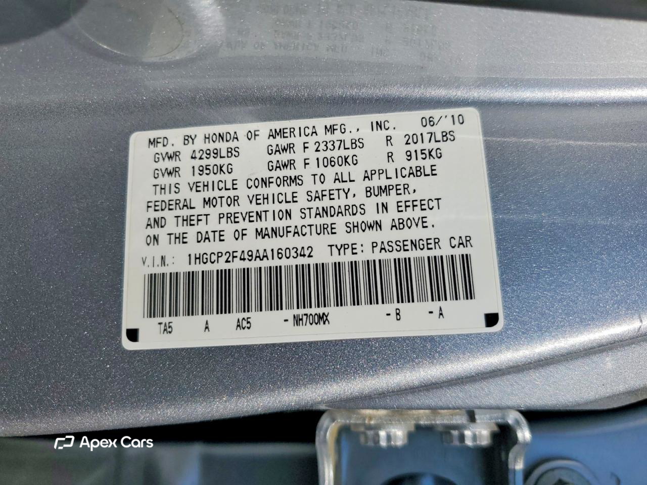 Honda Accord 2010
