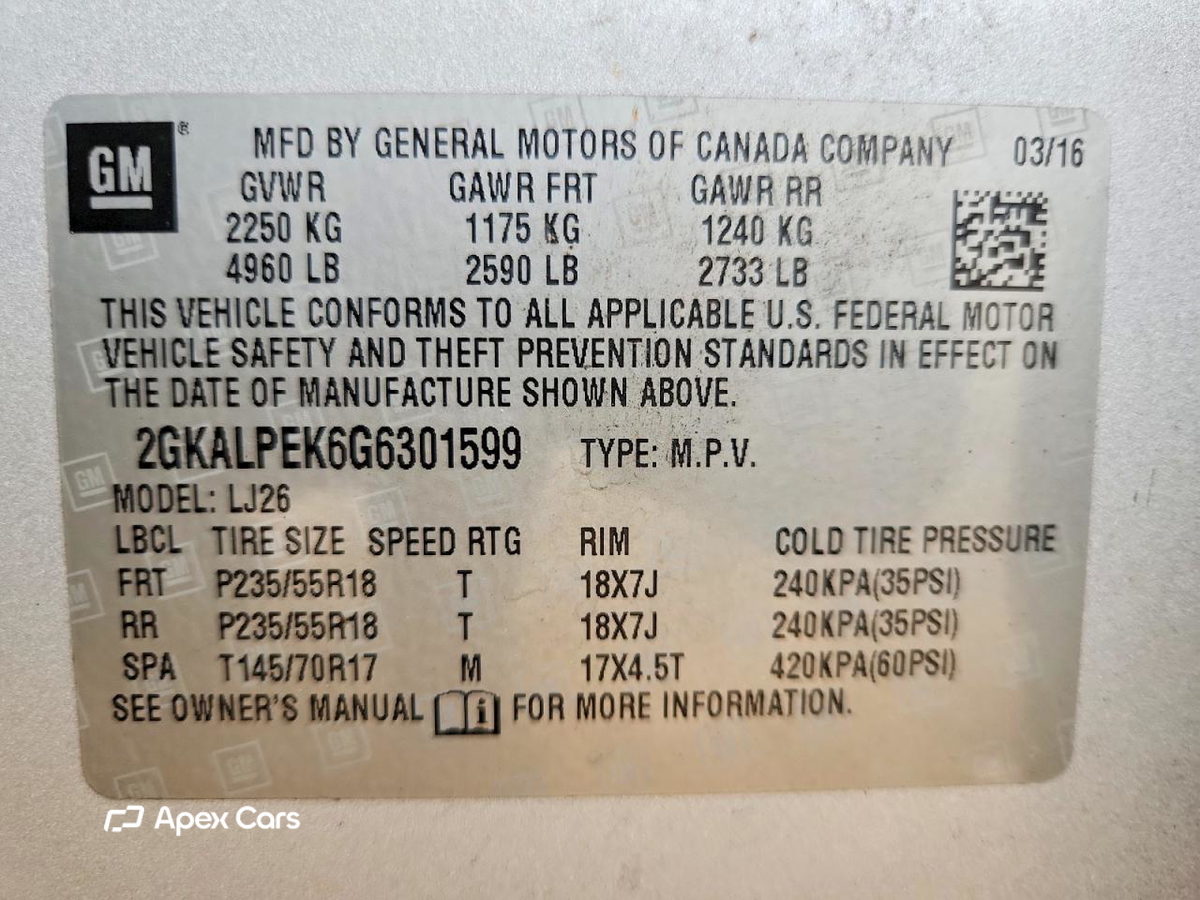 GMC Terrain 2016