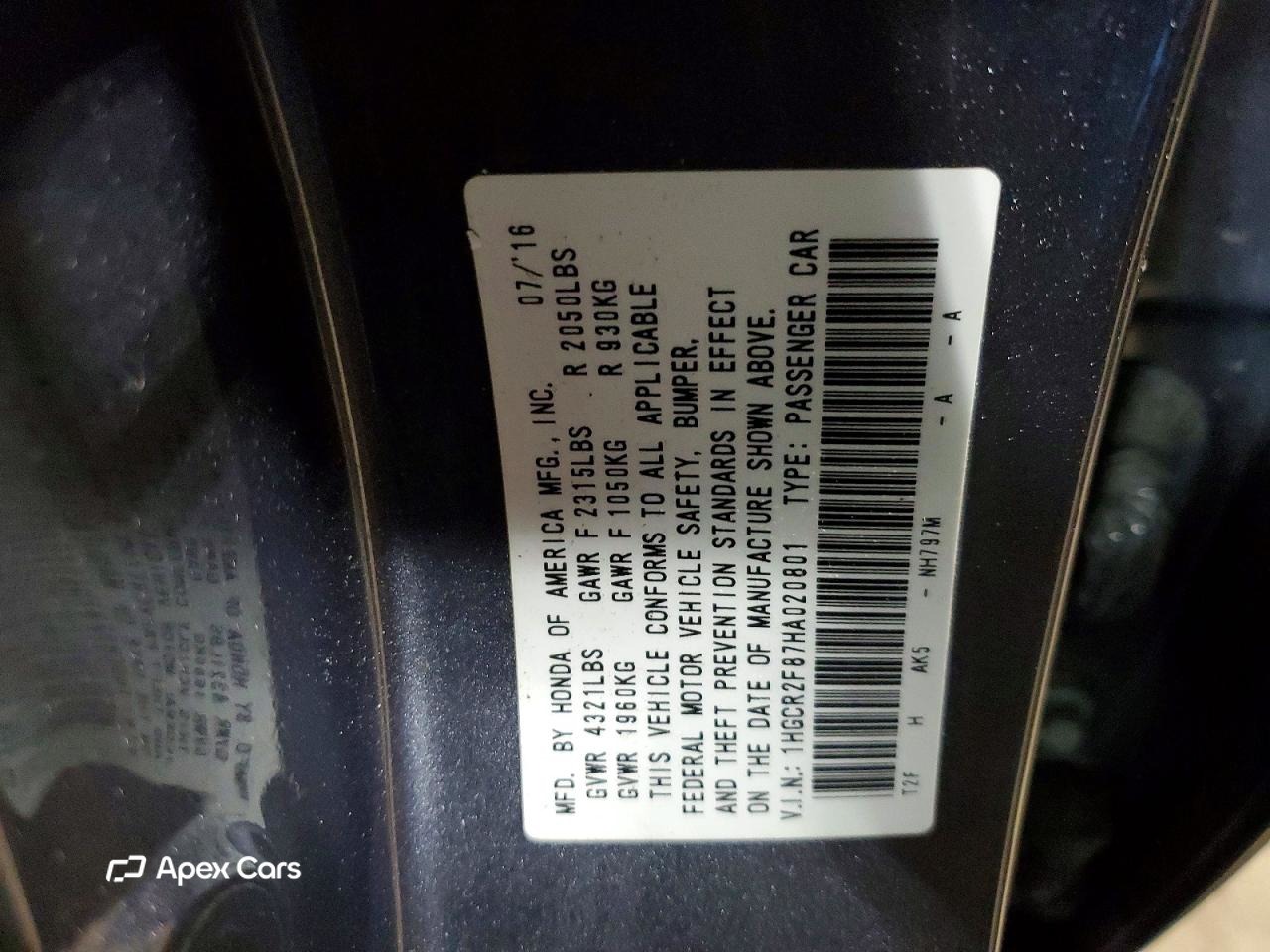 Honda Accord 2017