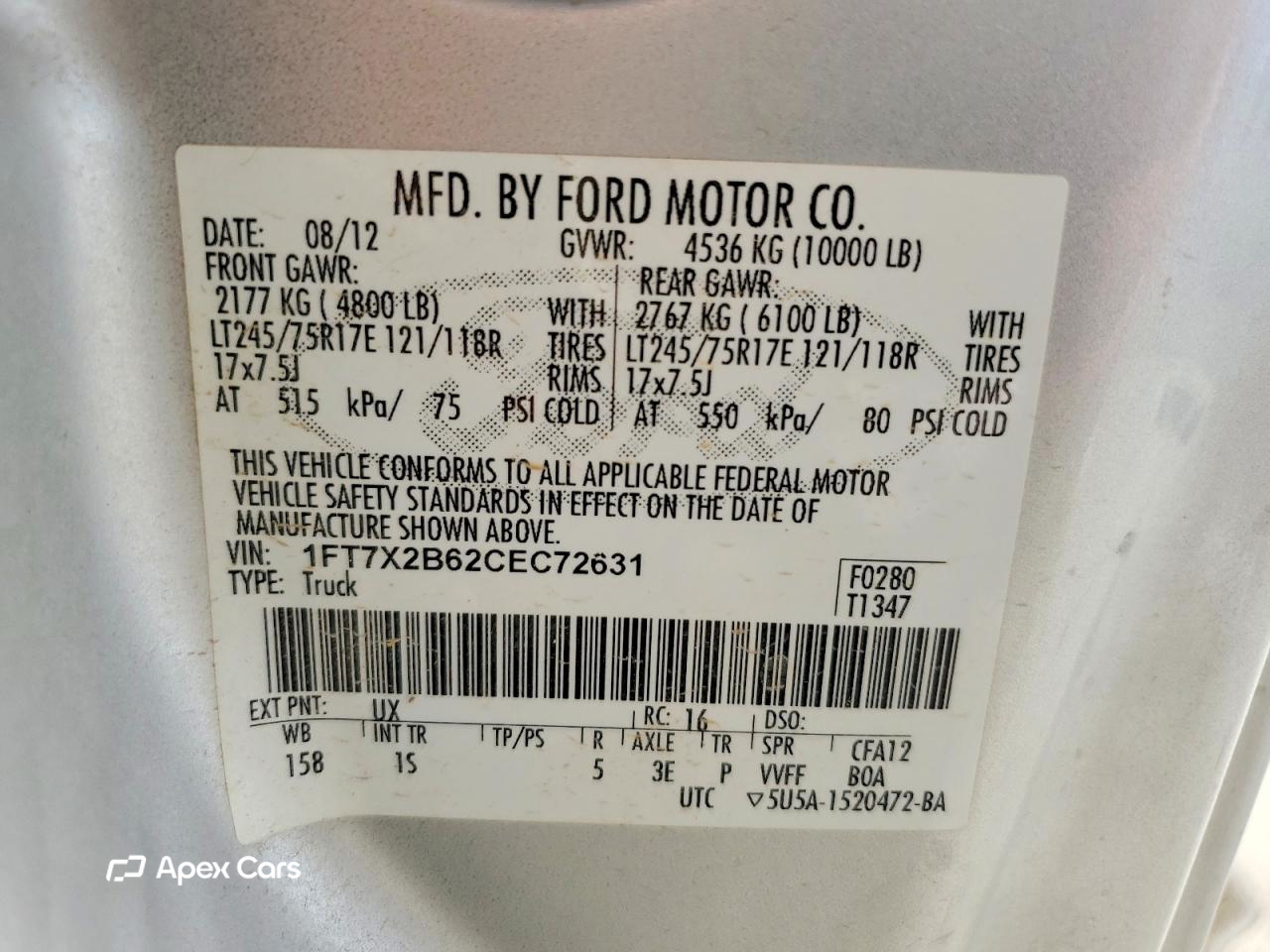 Ford F250 2012