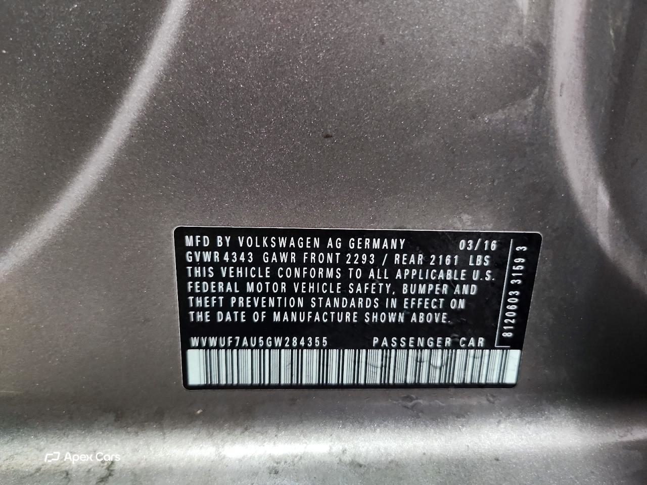 Volkswagen Golf 2016