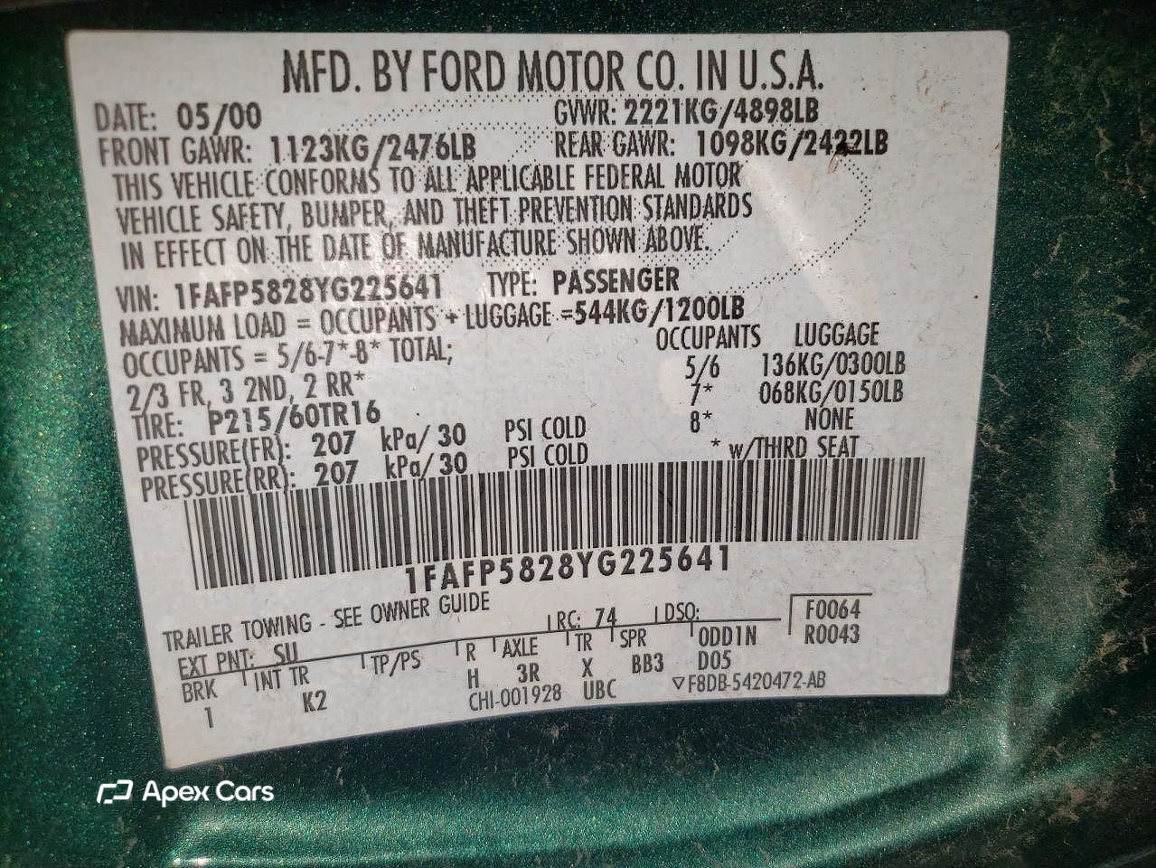 Ford Taurus 2000