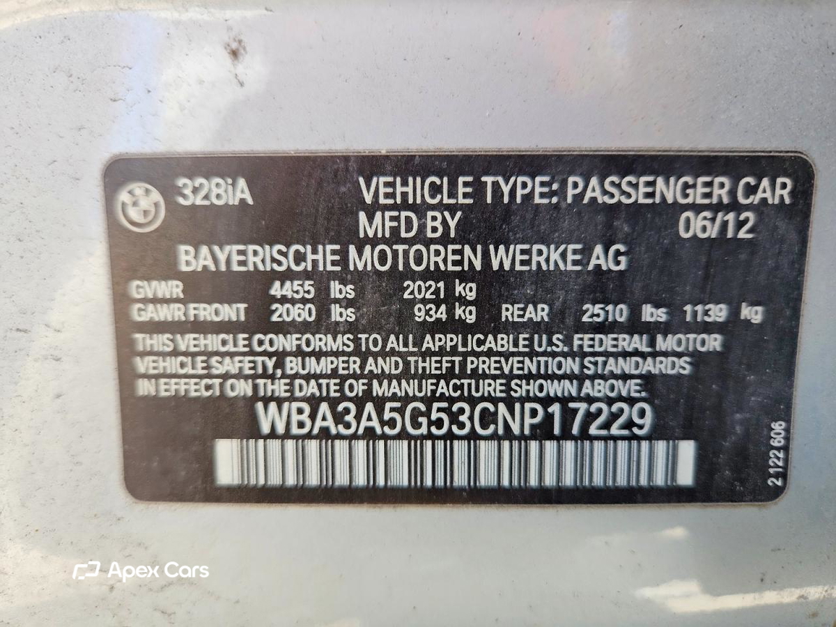 BMW Series 3 2012