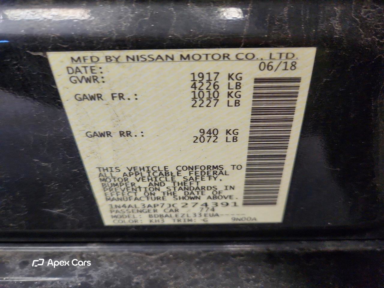 Nissan Altima 2018