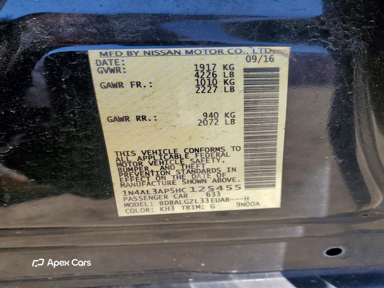 Nissan Altima 2017