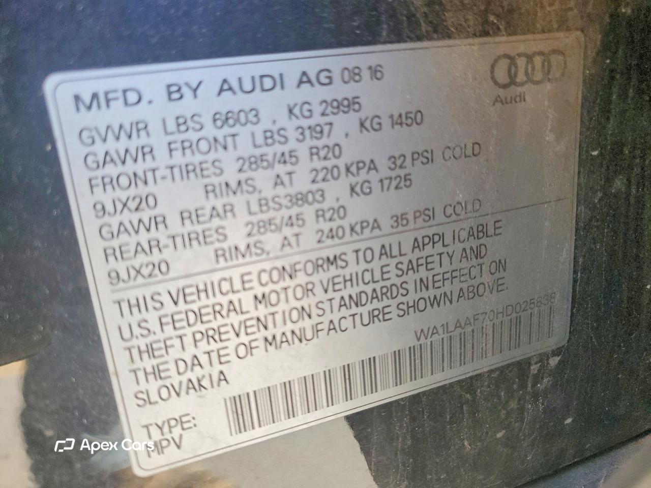 Audi Q7 2017
