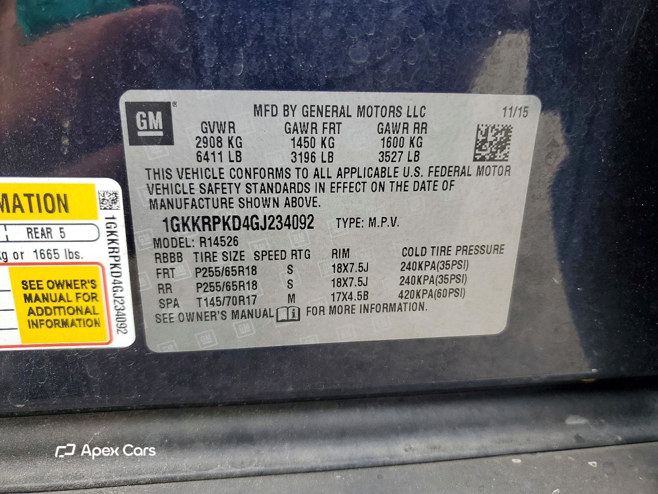 GMC Acadia 2016