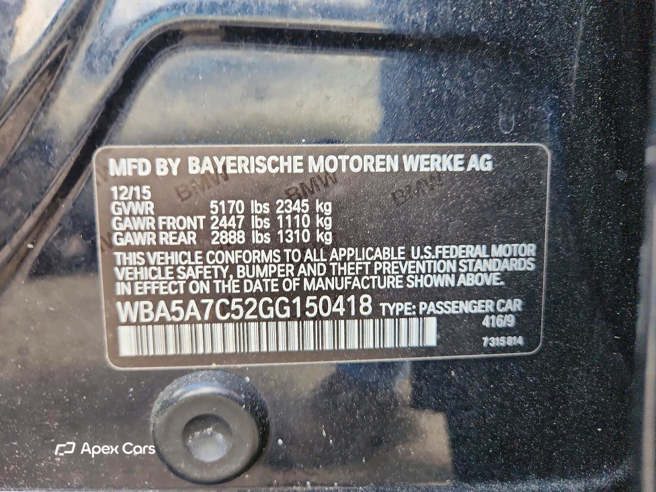 BMW Series 5 2016