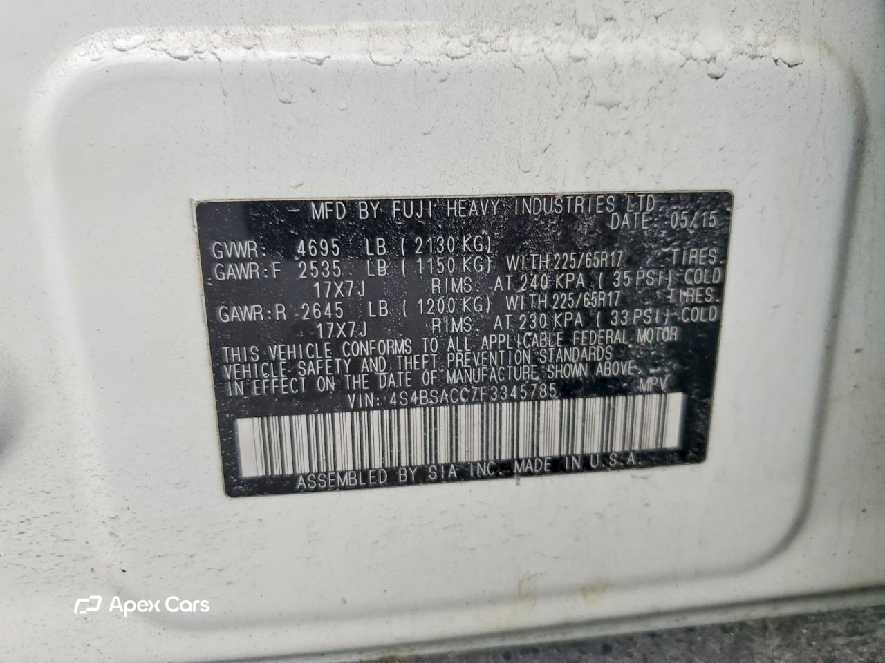Subaru Outback 2015