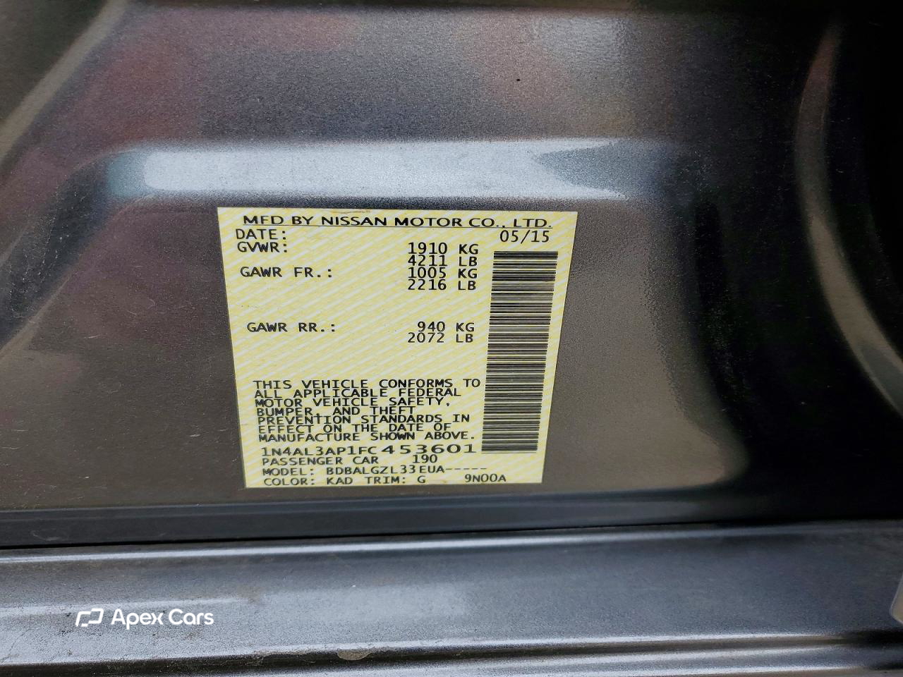 Nissan Altima 2015