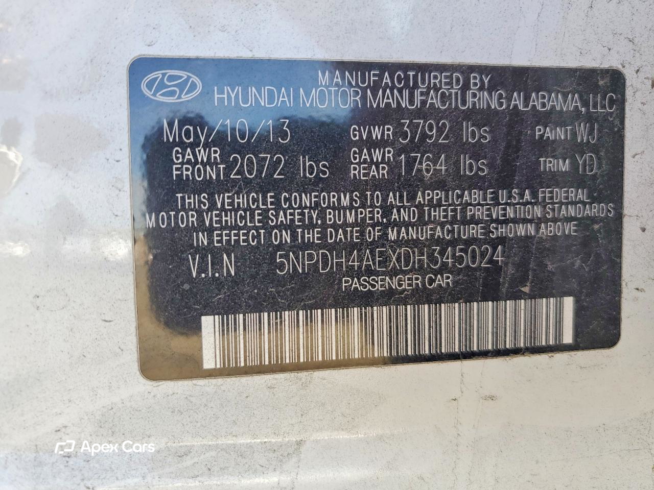 Hyundai Elantra 2013