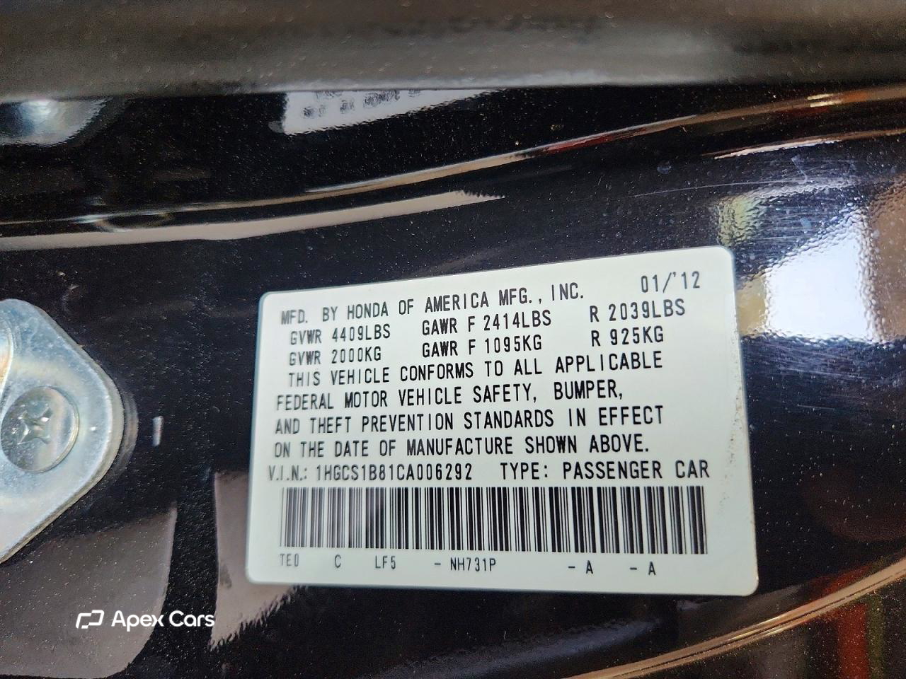 Honda Accord 2012