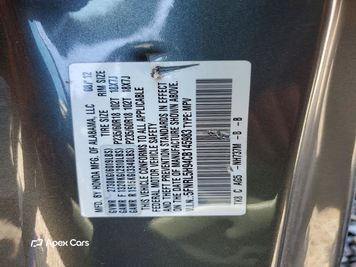 Honda Odyssey 2012