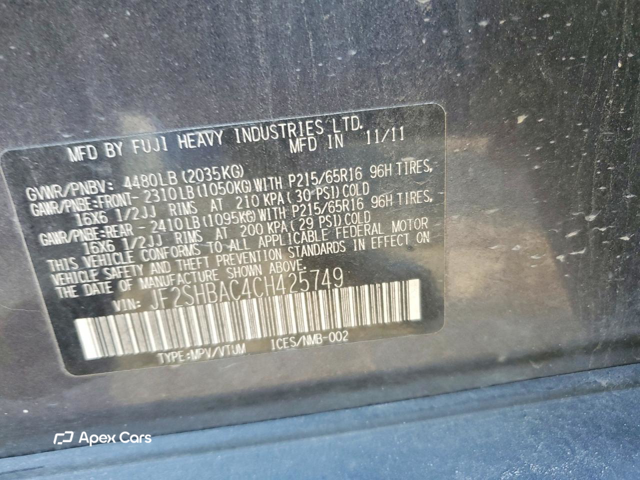 Subaru Forester 2012