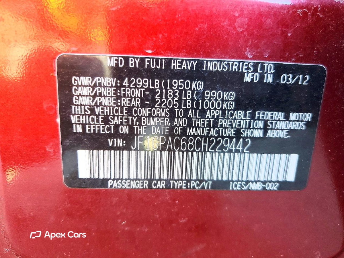 Subaru Impreza 2012