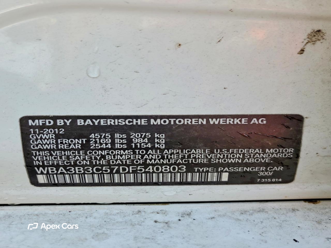BMW Series 3 2013