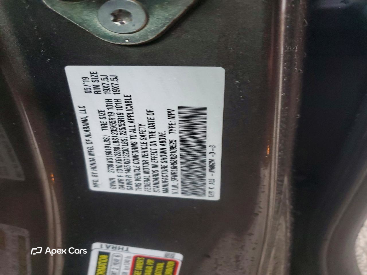 Honda Odyssey 2019