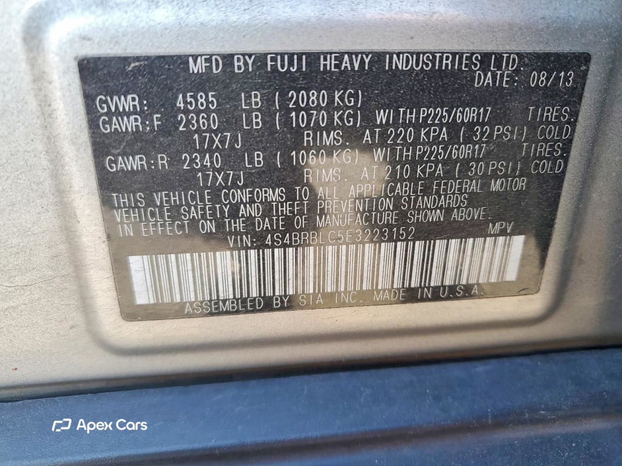 Subaru Legacy 2014