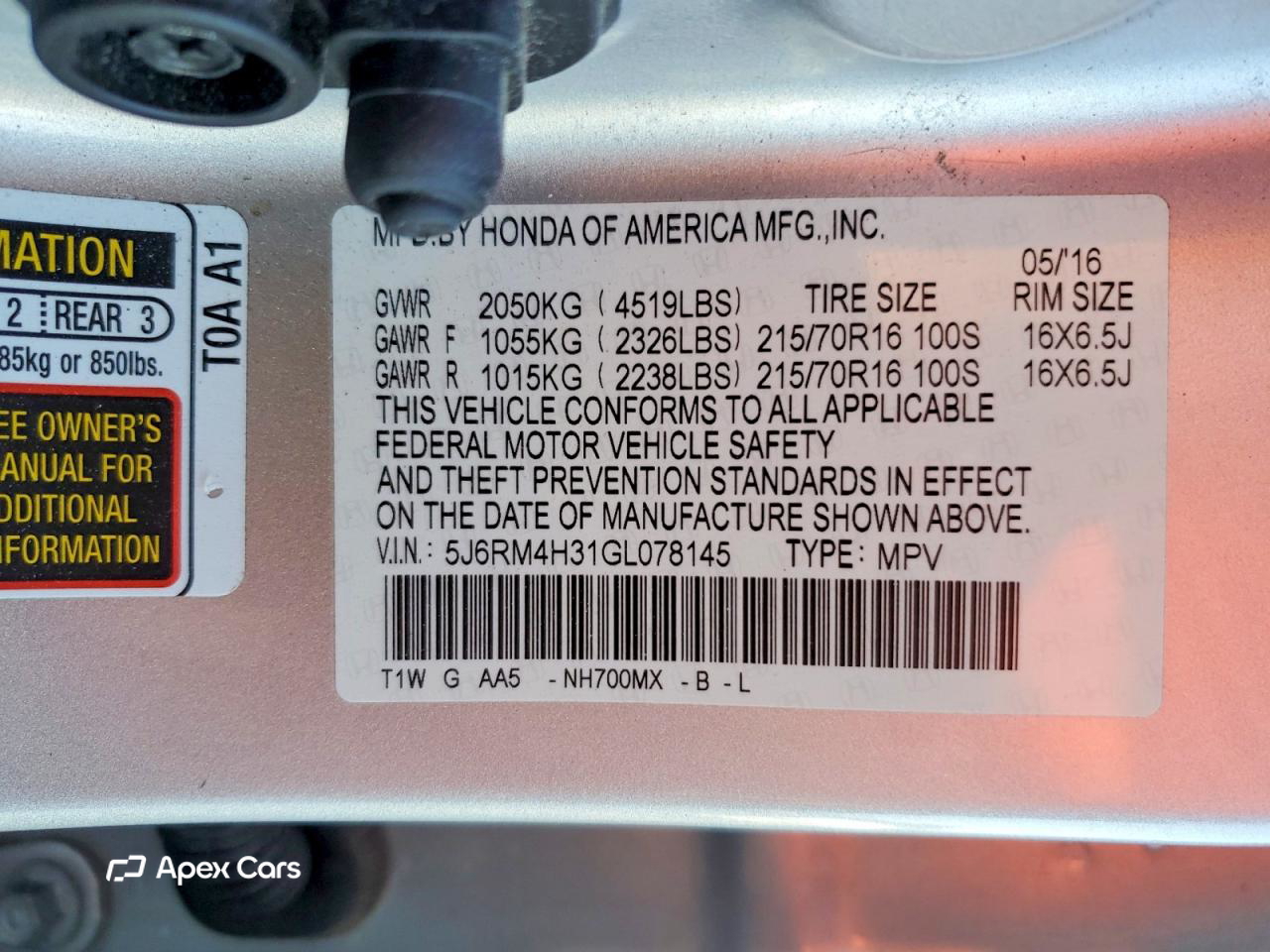 Honda CR-V 2016