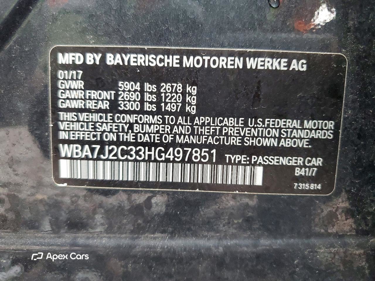 BMW Series 7 2017