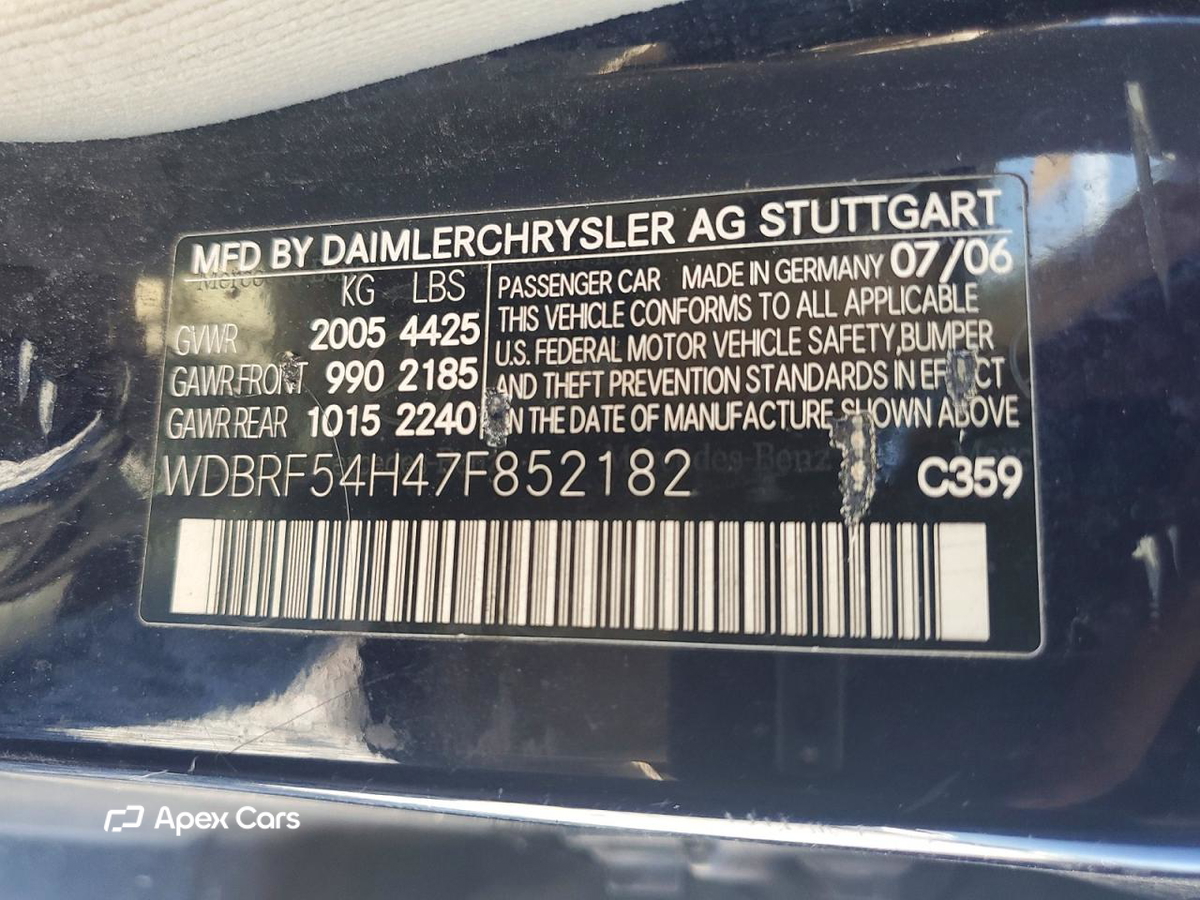 Mercedes-Benz C-klasse 2007