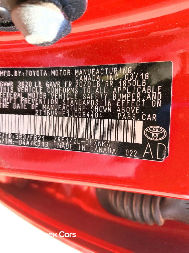 Toyota Corolla 2018
