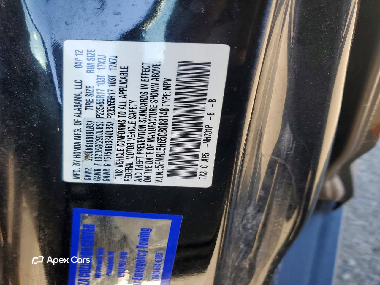 Honda Odyssey 2012