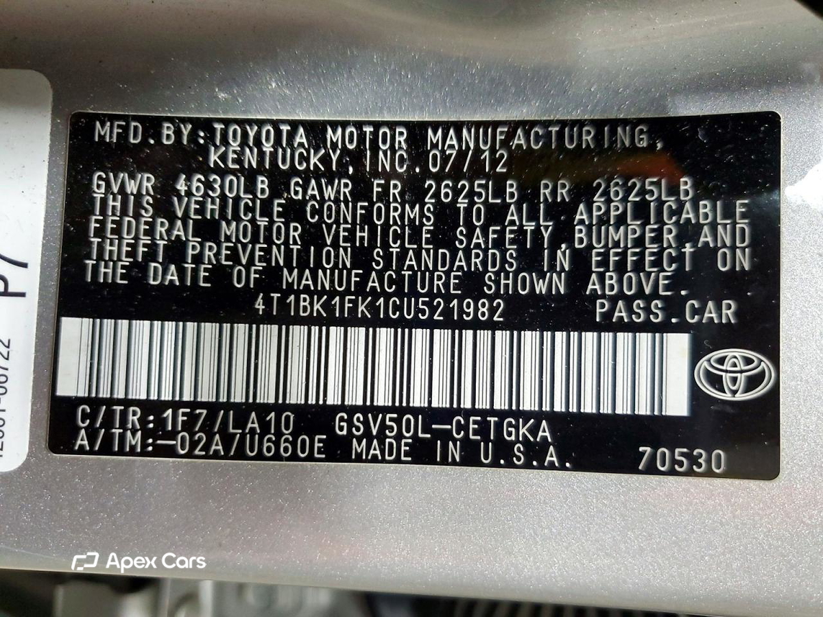 Toyota Camry 2012