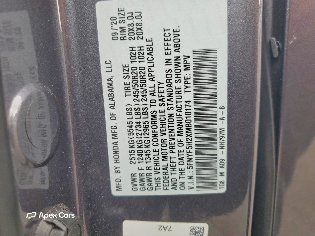 Honda Pilot 2021