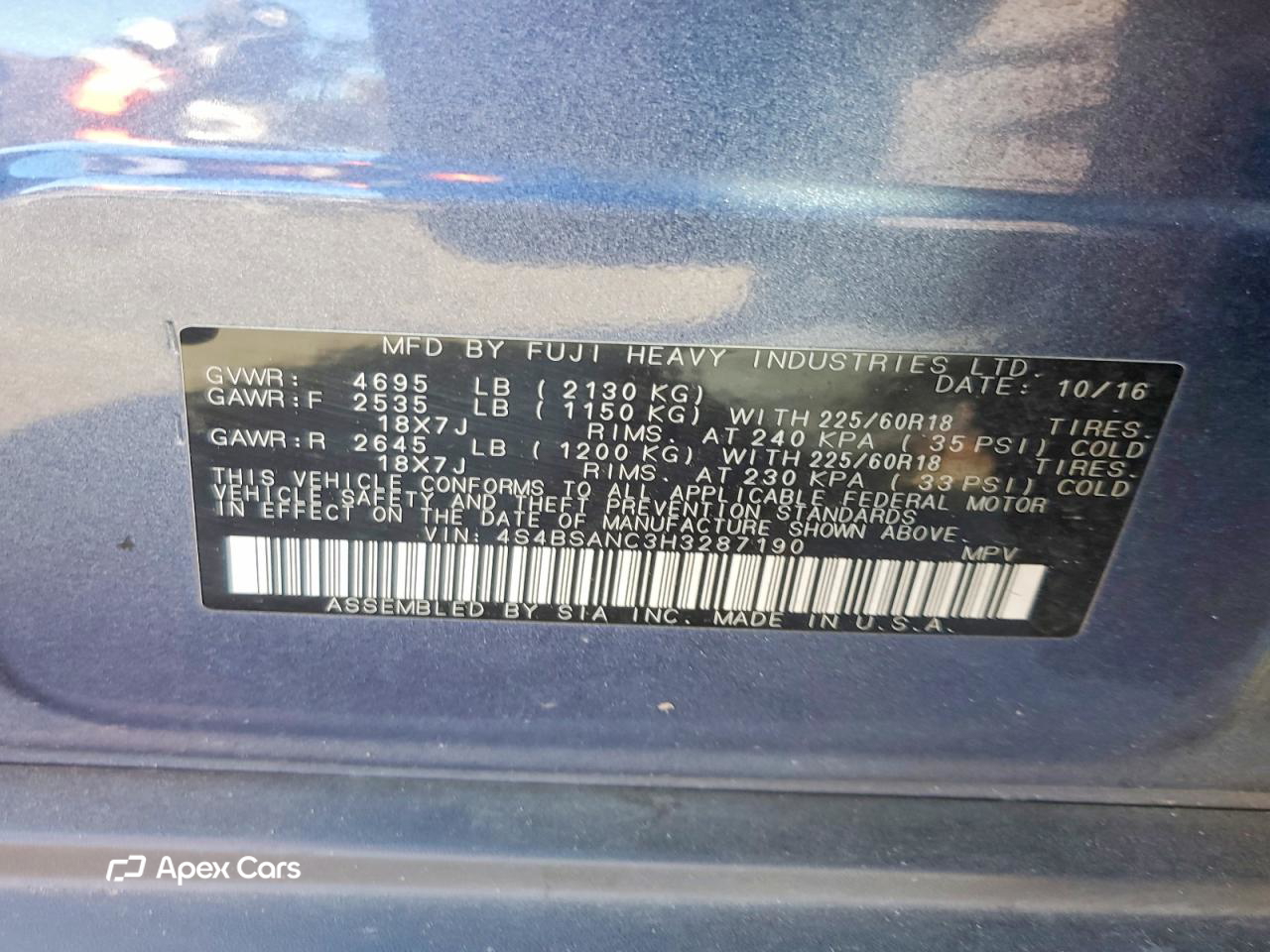 Subaru Outback 2017