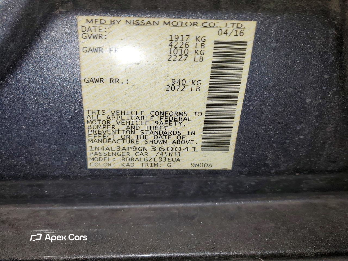 Nissan Altima 2016