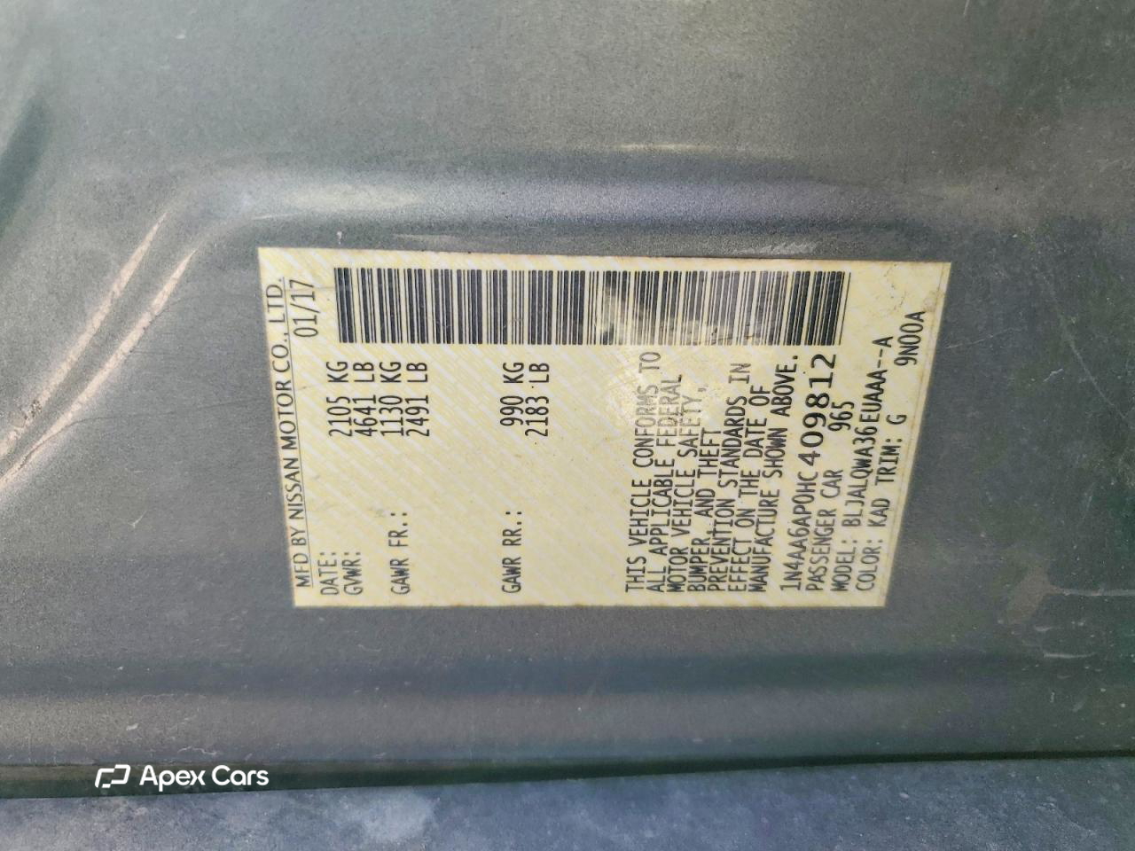 Nissan Maxima 2017