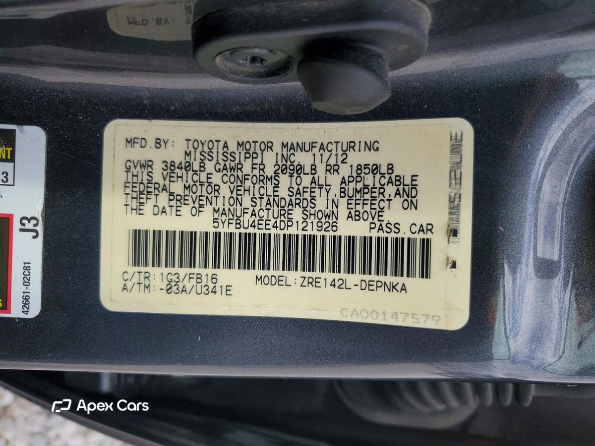 Toyota Corolla 2013