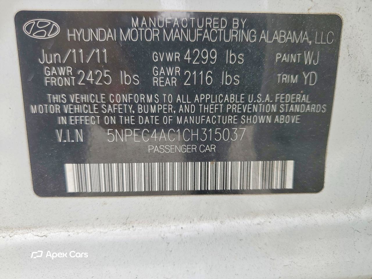 Hyundai Sonata 2012