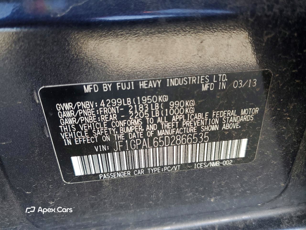 Subaru Impreza 2013
