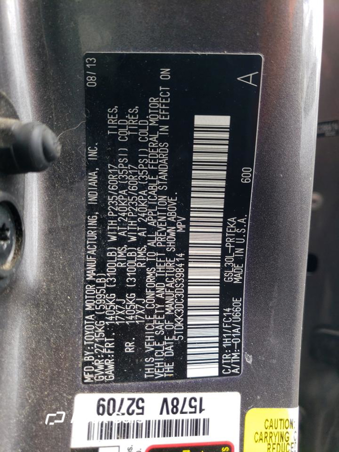 Toyota Sienna 2013
