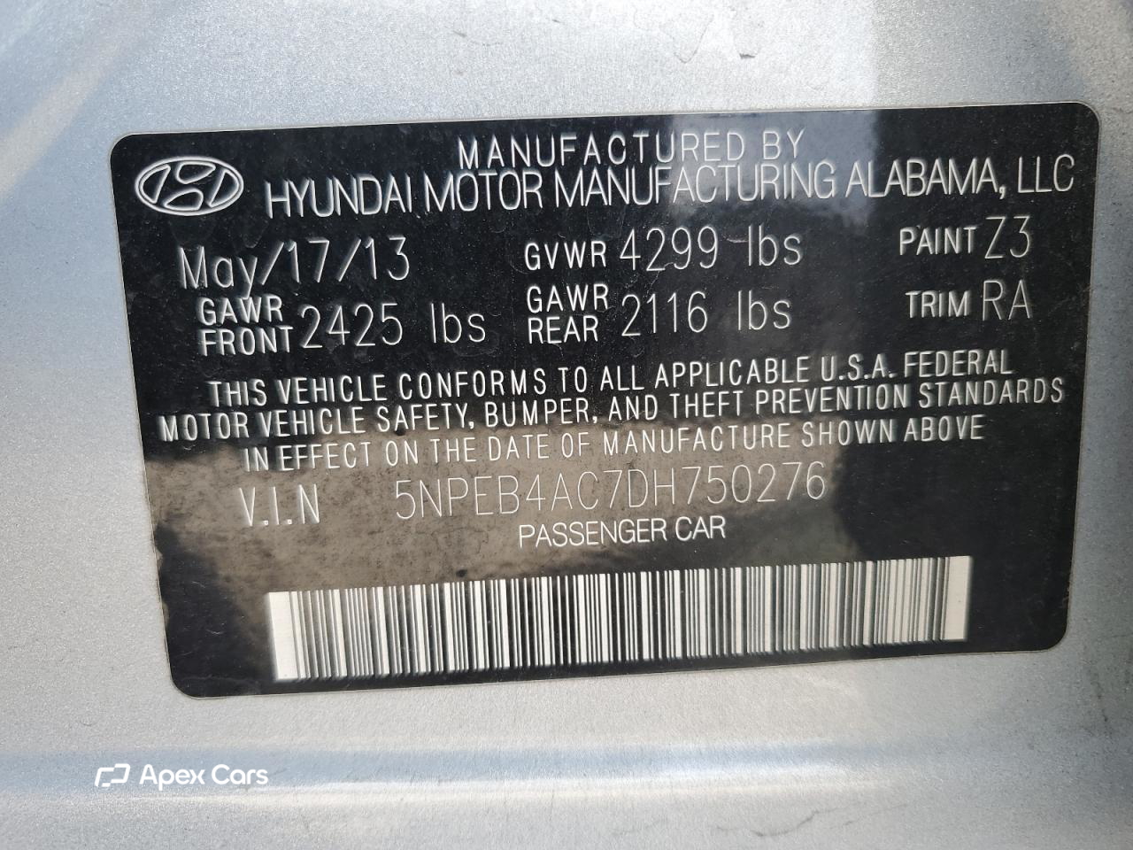 Hyundai Sonata 2013