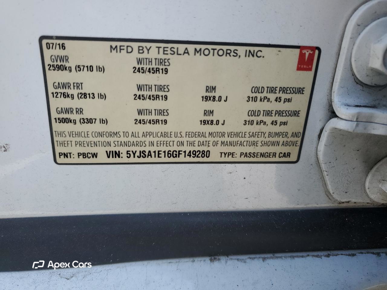 Tesla Model S 2016