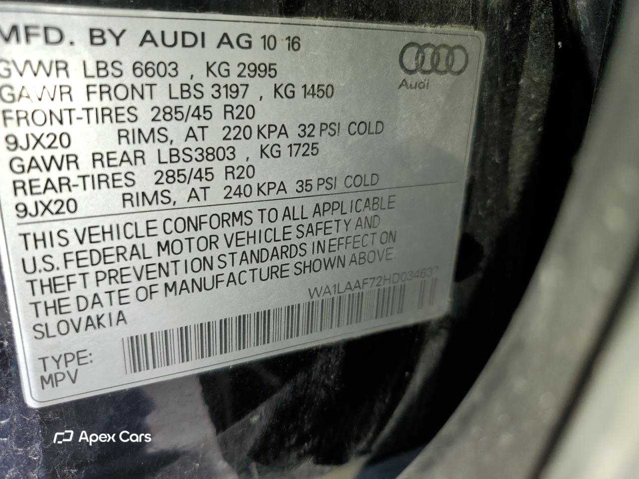Audi Q7 2017