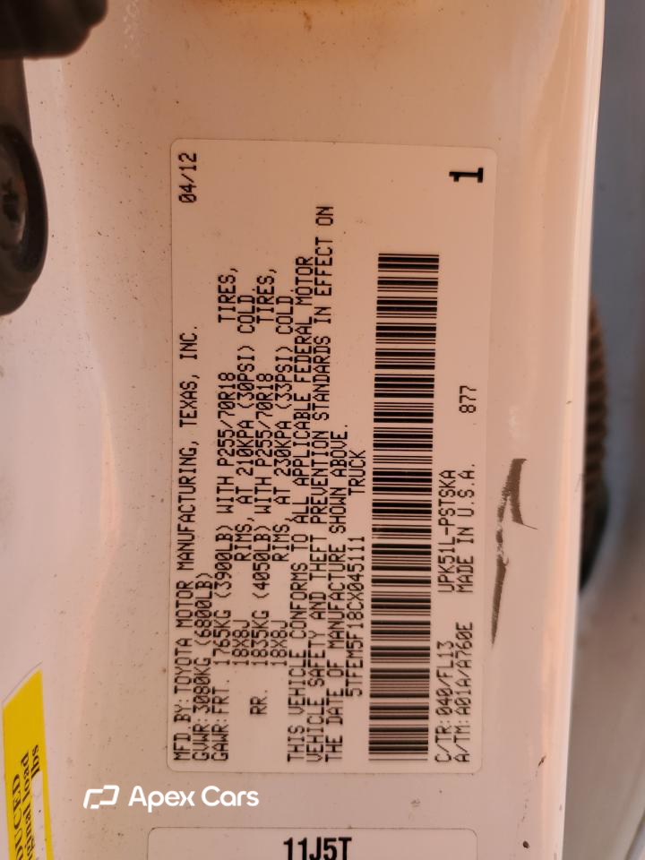 Toyota Tundra 2012