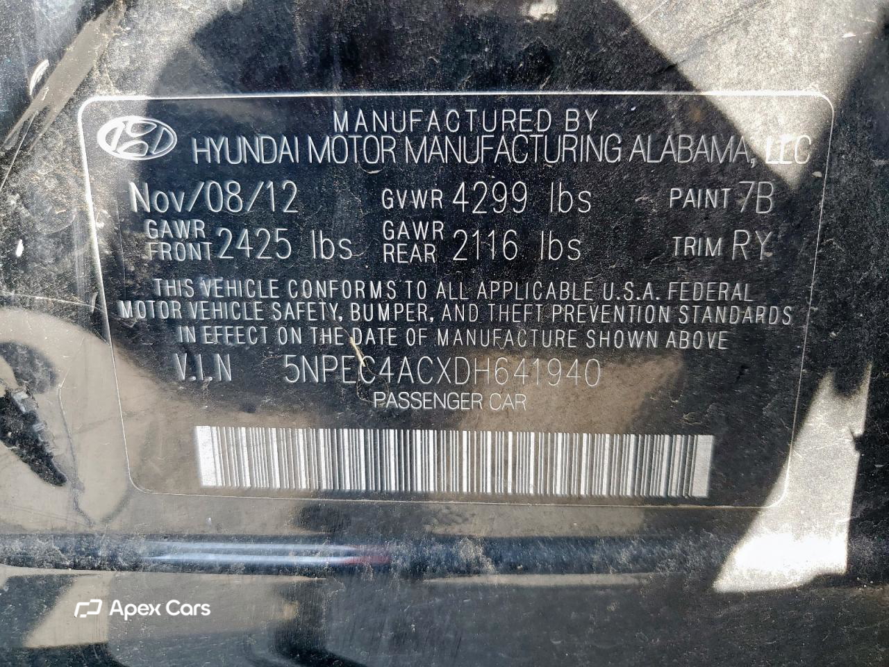 Hyundai Sonata 2013
