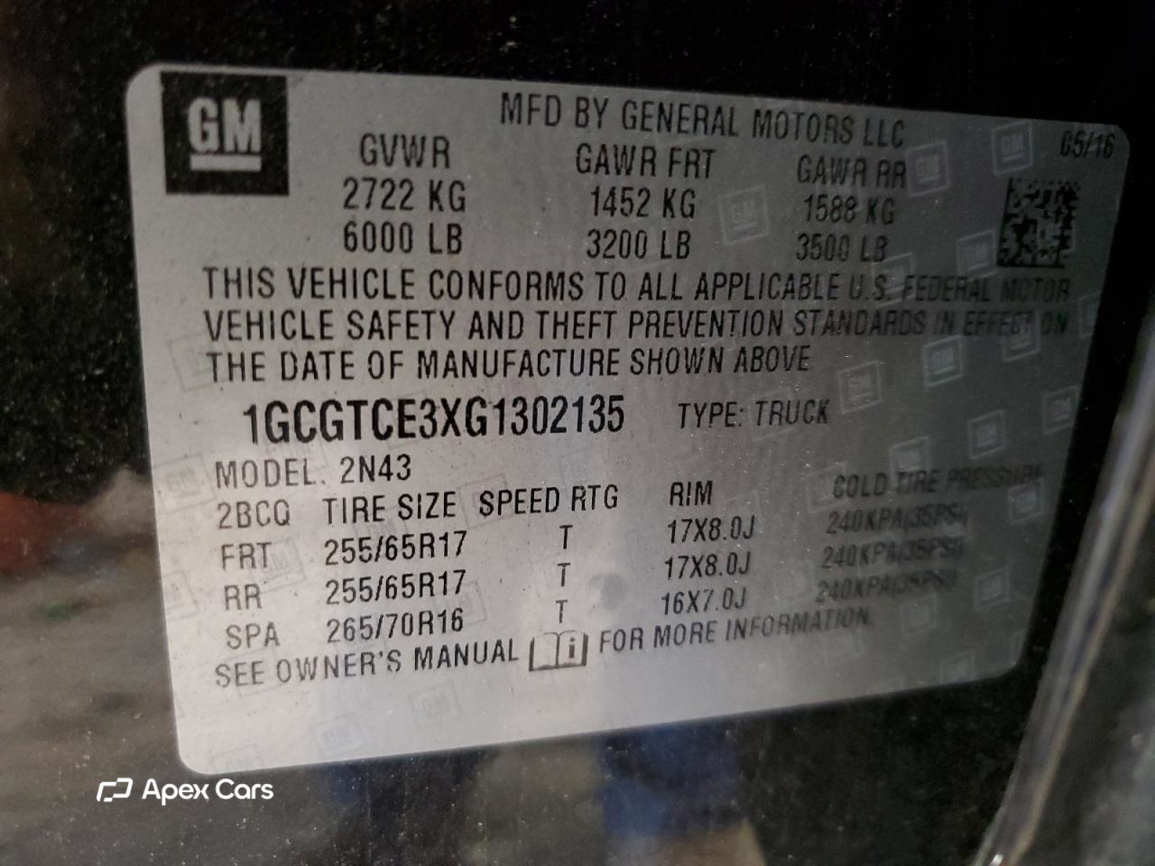 Chevrolet Colorado 2016
