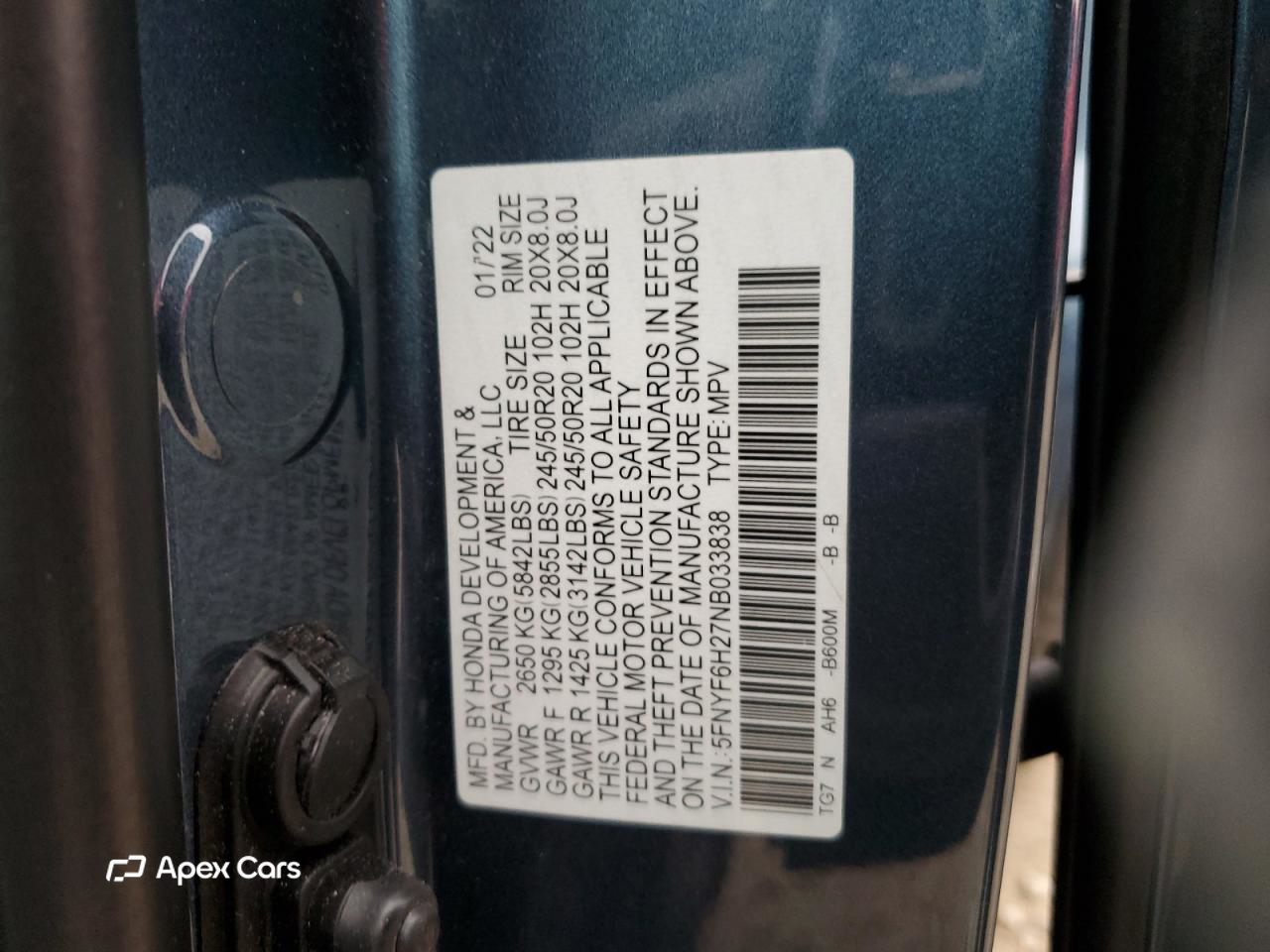 Honda Pilot 2022