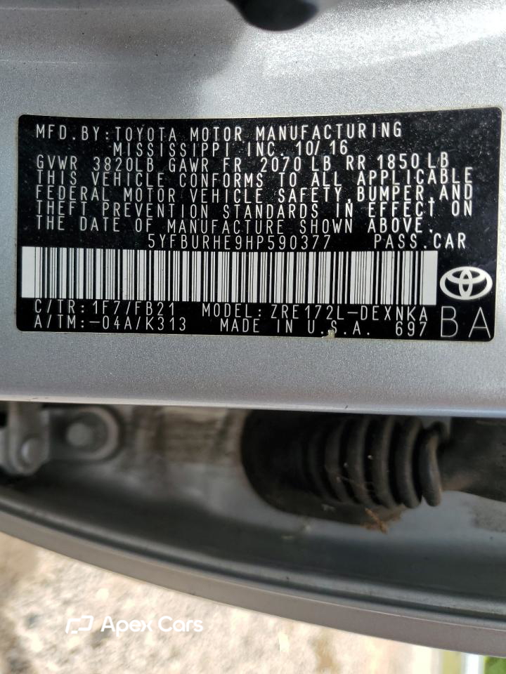 Toyota Corolla 2017