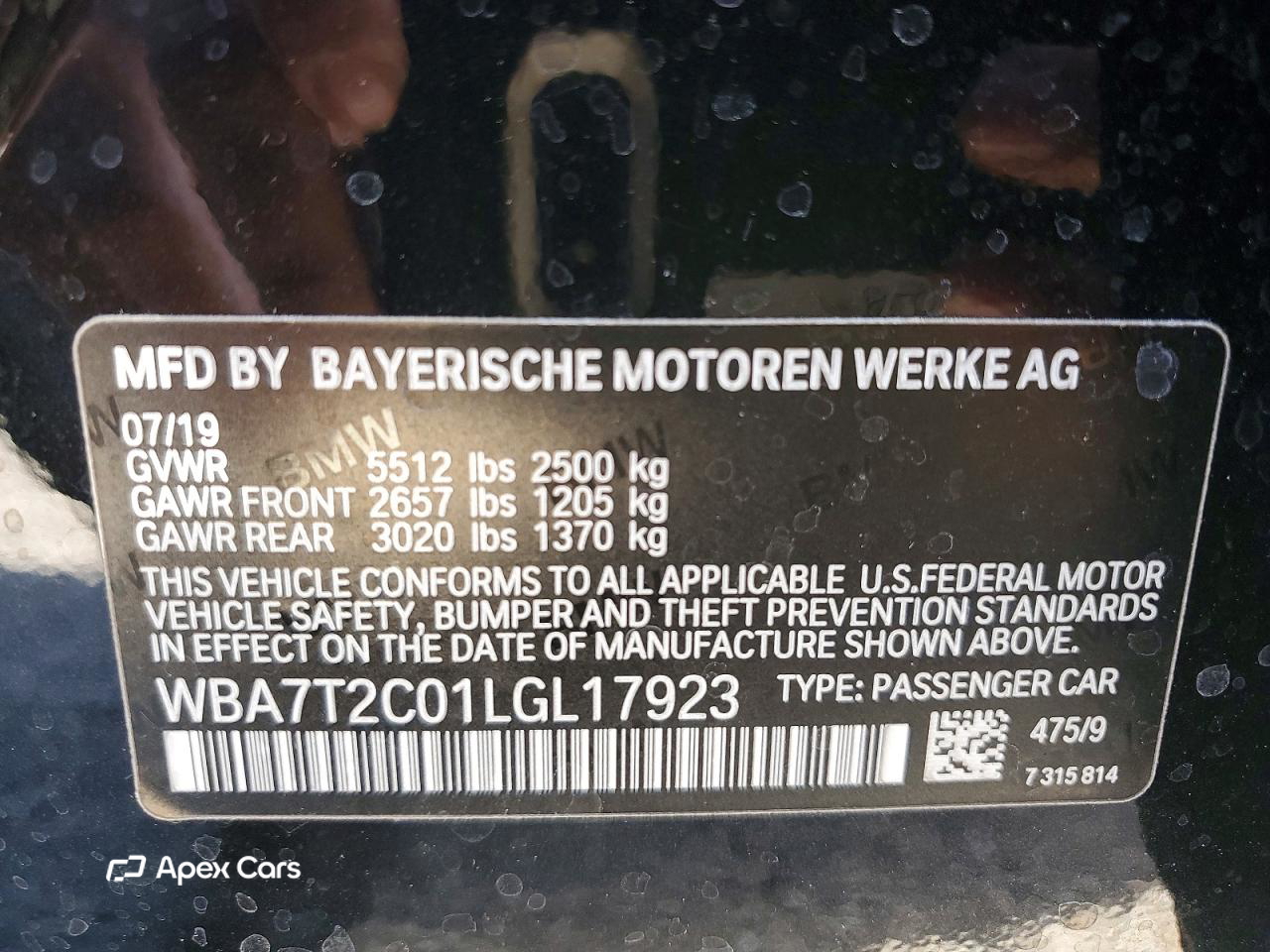 BMW Series 7 2020