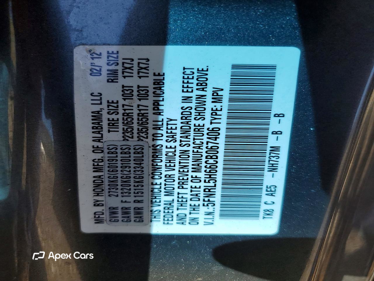 Honda Odyssey 2012