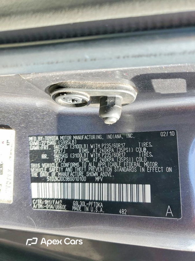 Toyota Sienna 2011